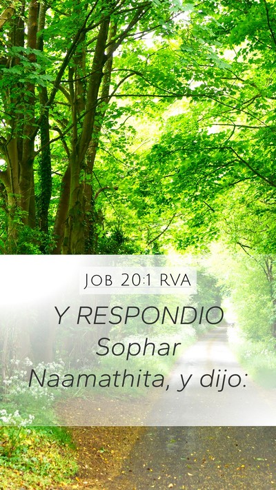 Job 20:1 RVA Bible Verse Image