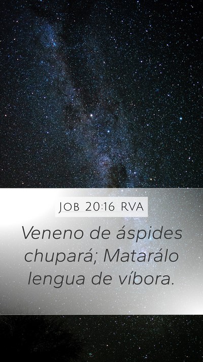 Job 20:16 RVA Bible Verse Image