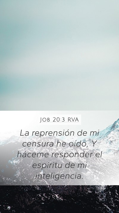 Job 20:3 RVA Bible Verse Image