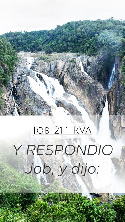 Job 21:1 RVA Mobile Phone Wallpaper - Y RESPONDIO Job, y - Mobile Bible Verse Wallpaper