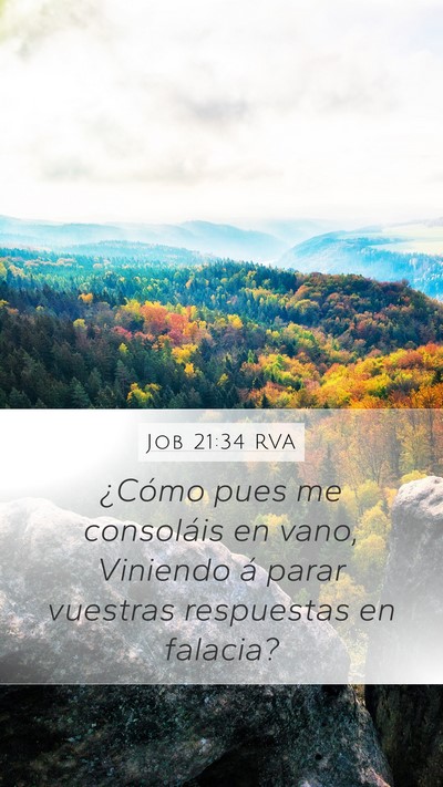 Job 21:34 RVA Bible Verse Image