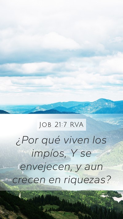 Job 21:7 RVA Bible Verse Image
