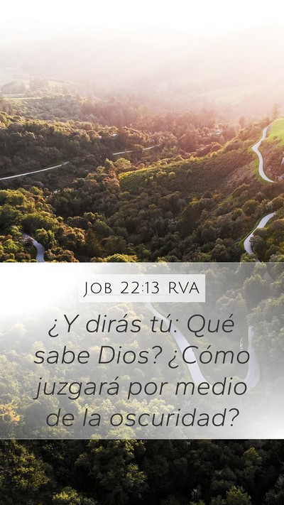 Job 22:13 RVA Bible Verse Image