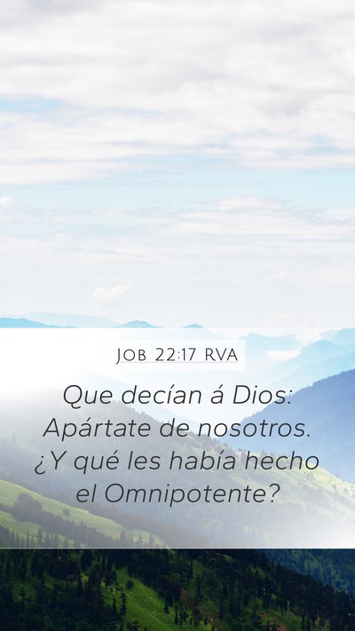 Job 22:17 RVA Bible Verse Image