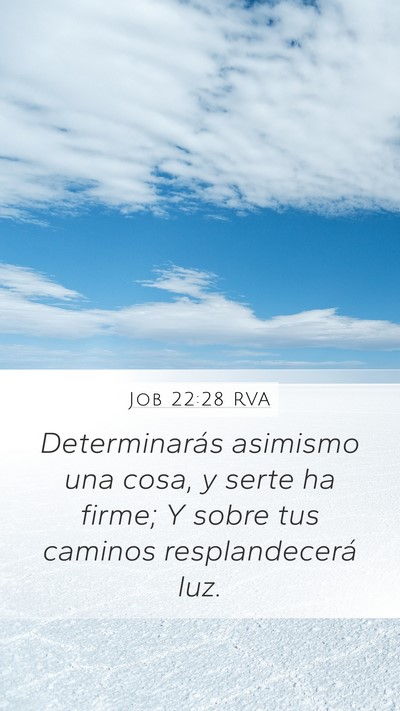 Job 22:28 RVA Bible Verse Image