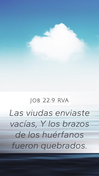 Job 22:9 RVA Bible Verse Image