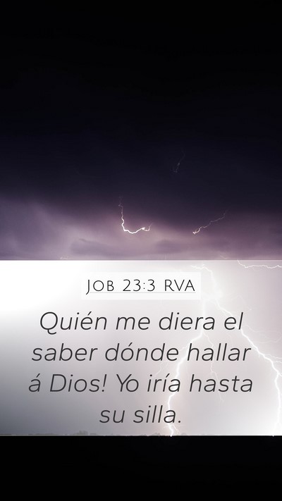 Job 23:3 RVA Bible Verse Image