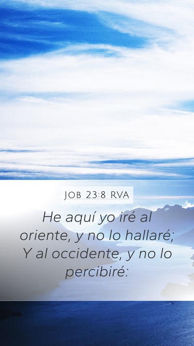 Job 23:8 RVA Bible Verse Image