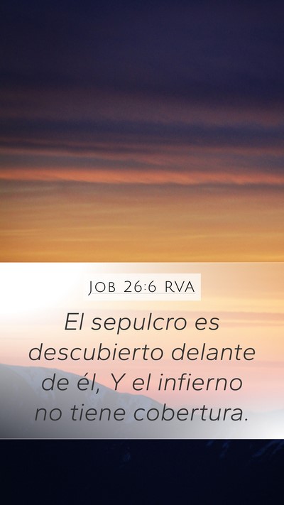 Job 26:6 RVA Bible Verse Image
