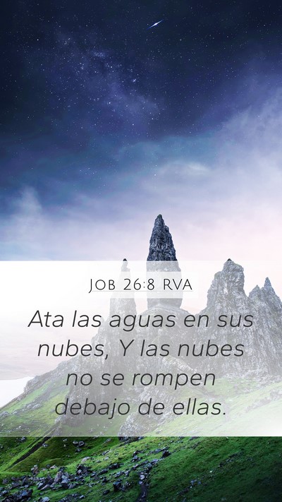 Job 26:8 RVA Bible Verse Image