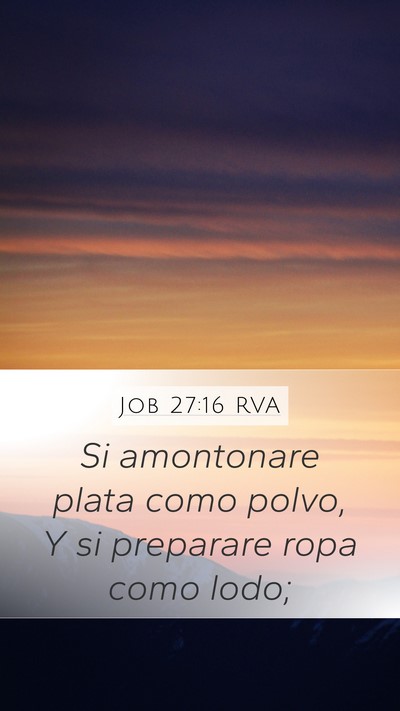 Job 27:16 RVA Bible Verse Image