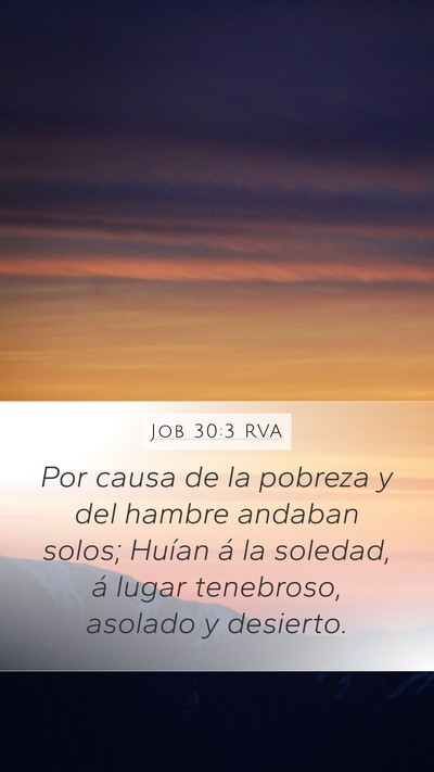 Job 30:3 RVA Bible Verse Image