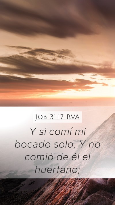 Job 31:17 RVA Bible Verse Image