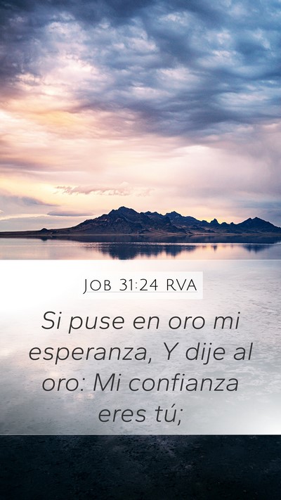 Job 31:24 RVA Bible Verse Image