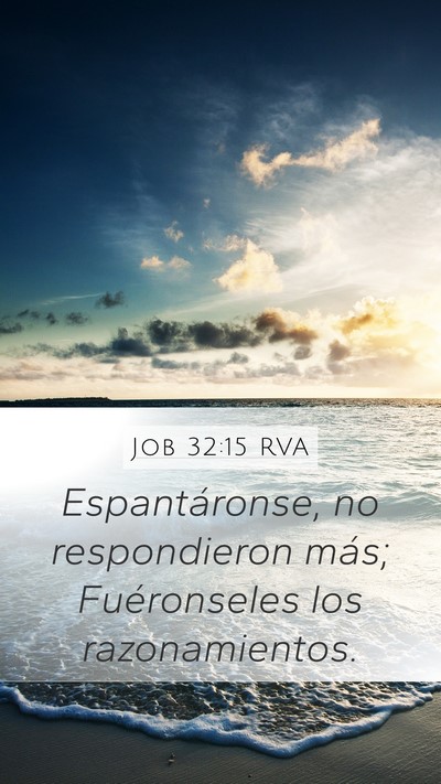 Job 32:15 RVA Bible Verse Image