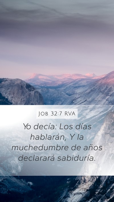 Job 32:7 RVA Bible Verse Image