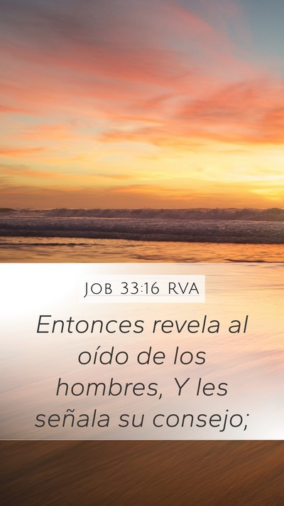 Job 33:16 RVA Bible Verse Image