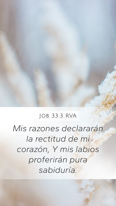 Job 33:3 RVA Bible Verse Image