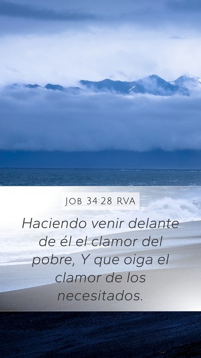 Job 34:28 RVA Bible Verse Image