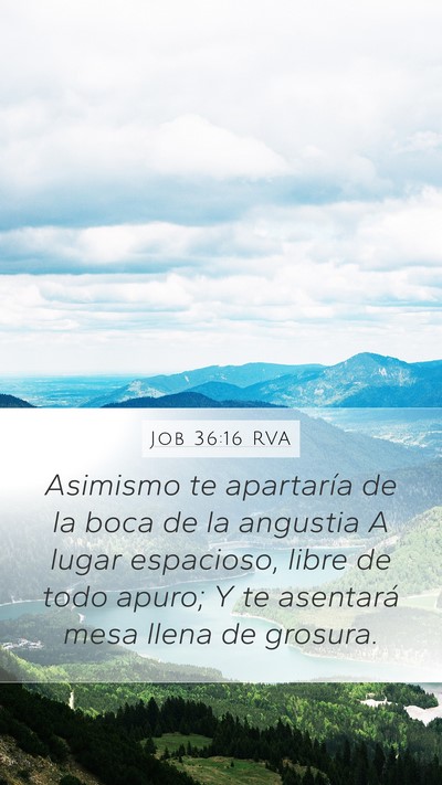 Job 36:16 RVA Bible Verse Image
