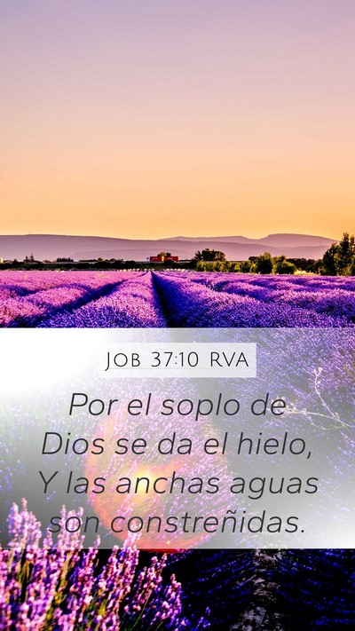 Job 37:10 RVA Bible Verse Image