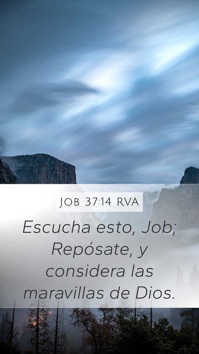 Job 37:14 RVA Bible Verse Image