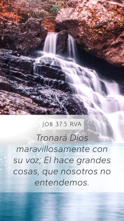 Job 37:5 RVA Bible Verse Image