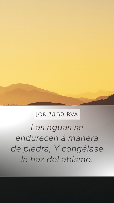 Job 38:30 RVA Bible Verse Image
