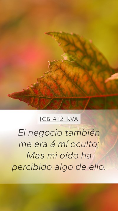 Job 4:12 RVA Bible Verse Image