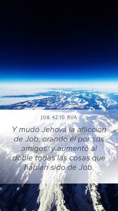 Job 42:10 RVA Bible Verse Image