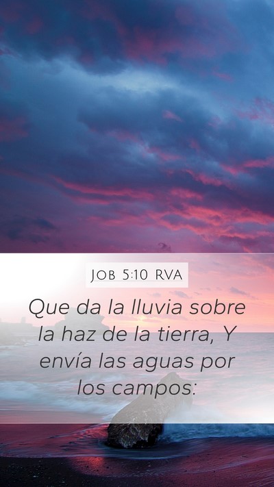 Job 5:10 RVA Bible Verse Image