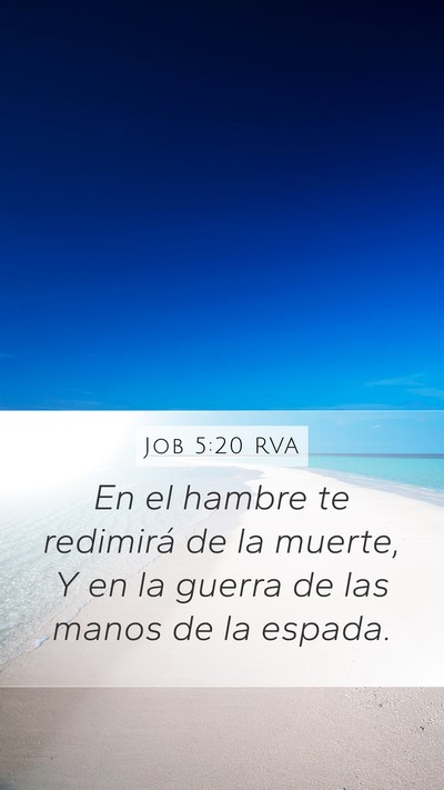 Job 5:20 RVA Bible Verse Image