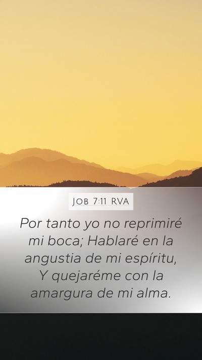 Job 7:11 RVA Bible Verse Image