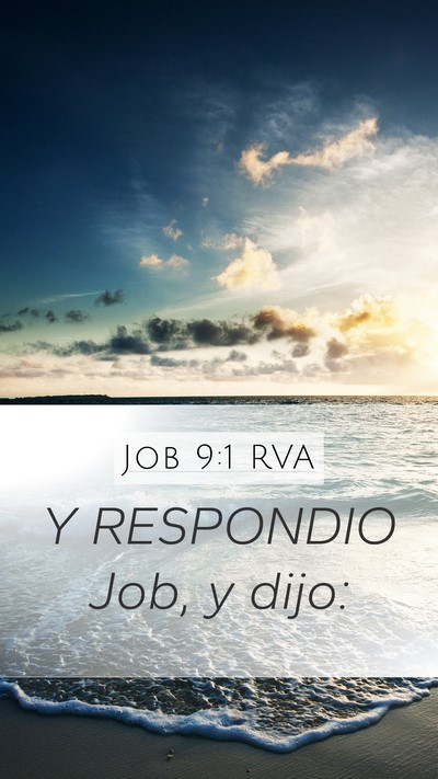 Job 9:1 RVA Mobile Phone Wallpaper - Y RESPONDIO Job, y - Mobile Bible Verse Wallpaper