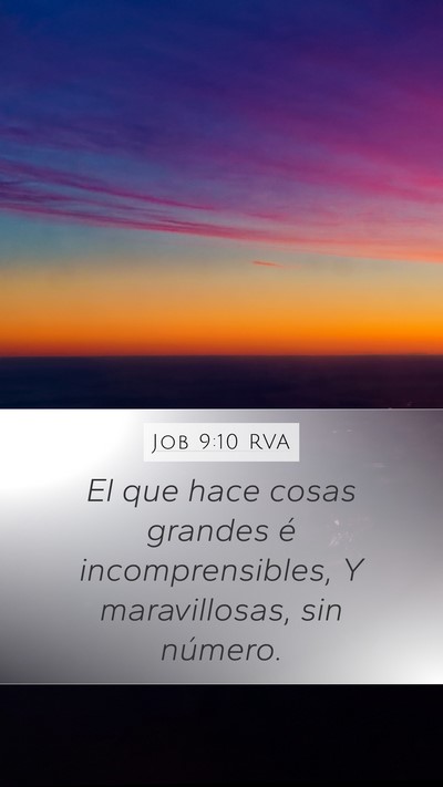 Job 9:10 RVA Bible Verse Image