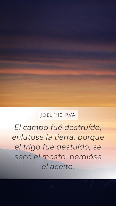 Joel 1:10 RVA Bible Verse Image