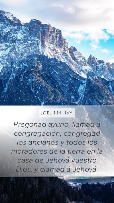 Joel 1:14 RVA Bible Verse Image
