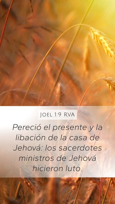 Joel 1:9 RVA Bible Verse Image
