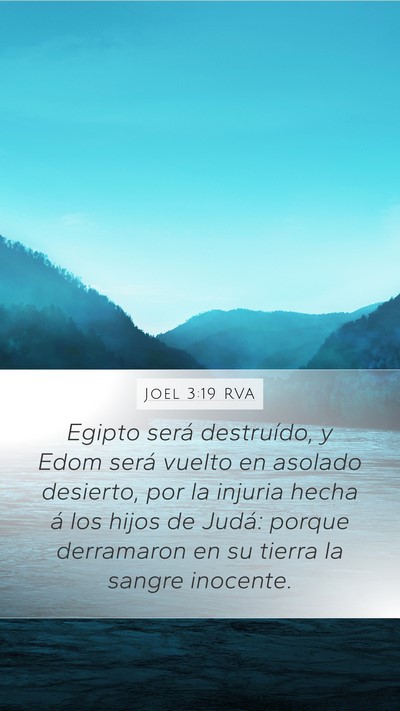 Joel 3:19 RVA Bible Verse Image