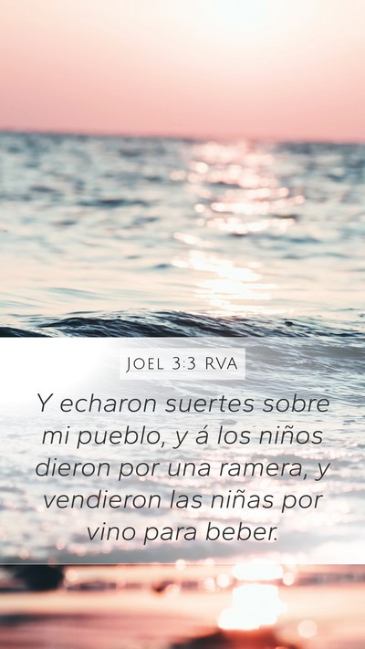 Joel 3:3 RVA Bible Verse Image