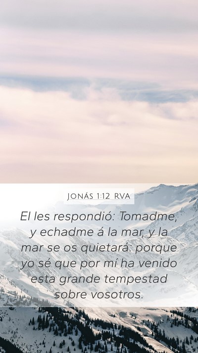 Jonás 1:12 RVA Bible Verse Image