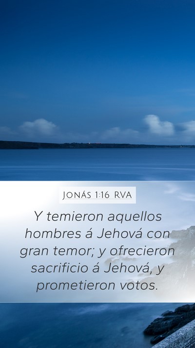 Jonás 1:16 RVA Bible Verse Image