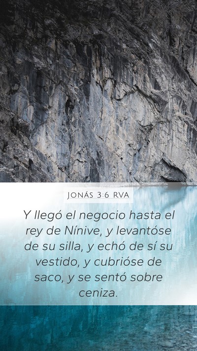 Jonás 3:6 RVA Bible Verse Image
