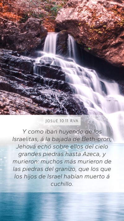 Josué 10:11 RVA Bible Verse Image