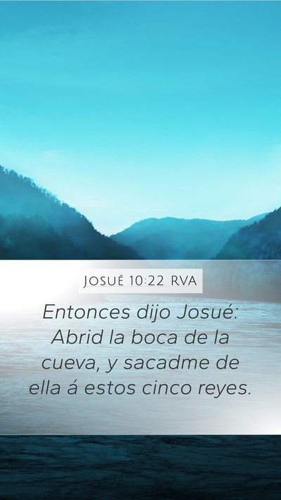 Josué 10:22 RVA Bible Verse Image