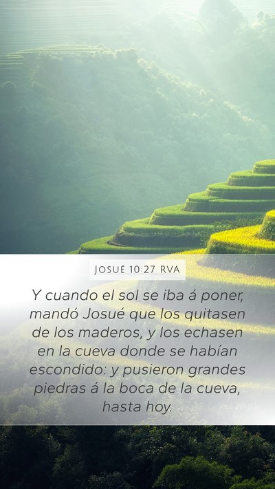 Josué 10:27 RVA Bible Verse Image