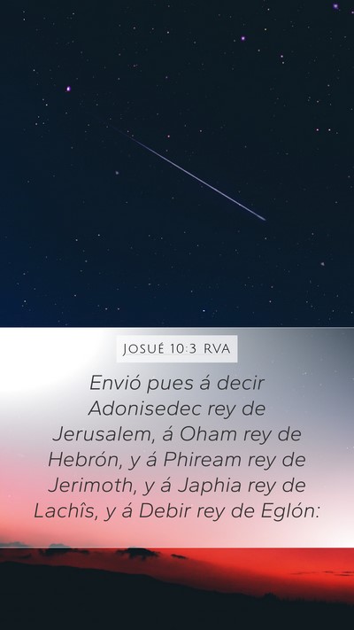 Josué 10:3 RVA Bible Verse Image