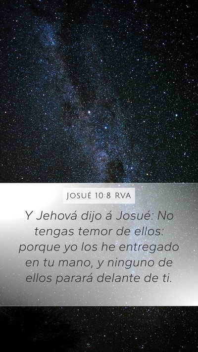 Josué 10:8 RVA Bible Verse Image