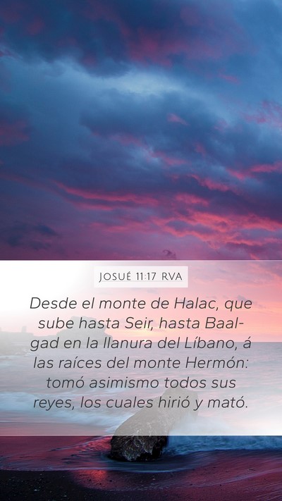 Josué 11:17 RVA Bible Verse Image