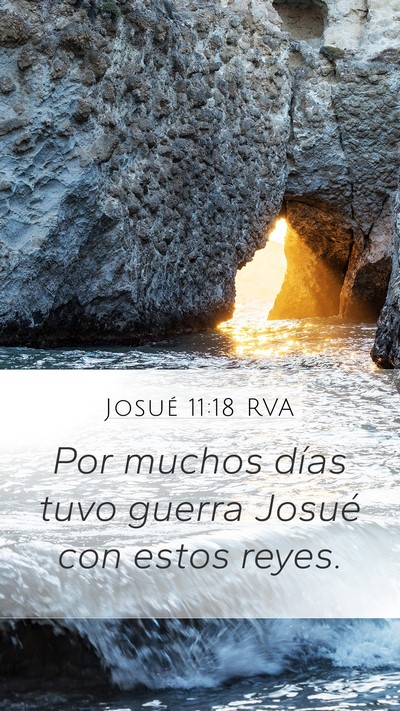 Josué 11:18 RVA Bible Verse Image